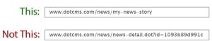 SEO friendly URL