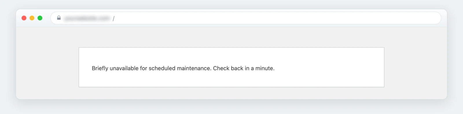 WordPress showing Briefly unavailable for scheduled maintenance, left behind by a failed or interrupted update